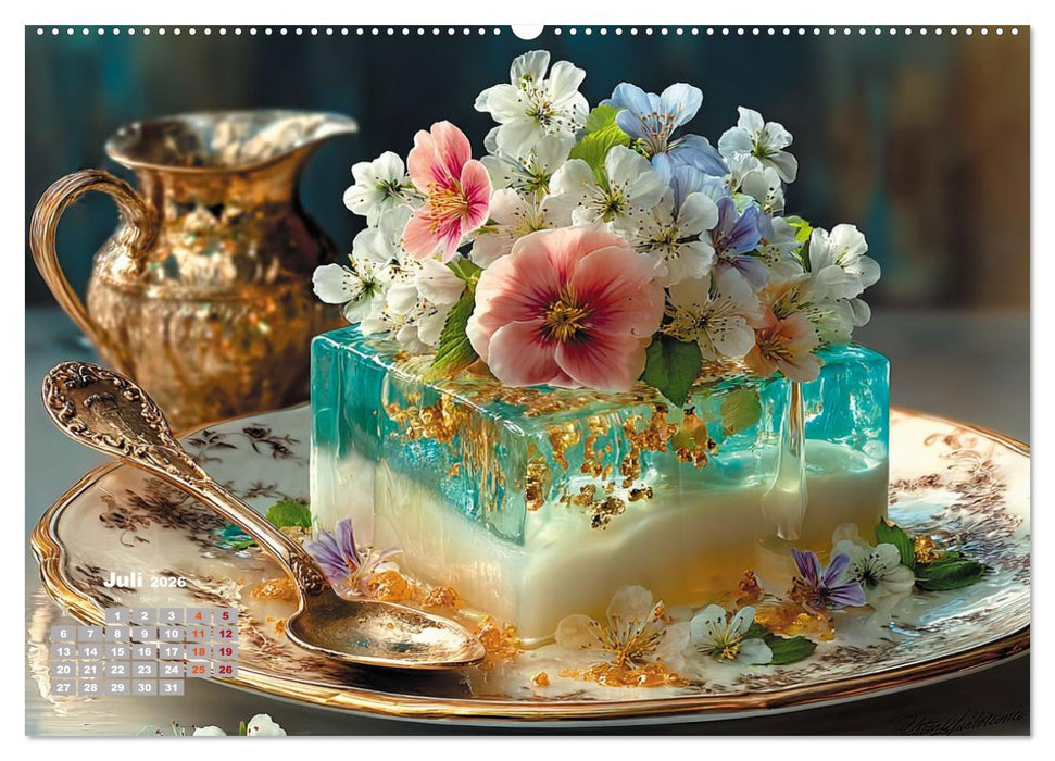 Süße Verführungen - Exquisite Desserts (CALVENDO Premium Wandkalender 2026)