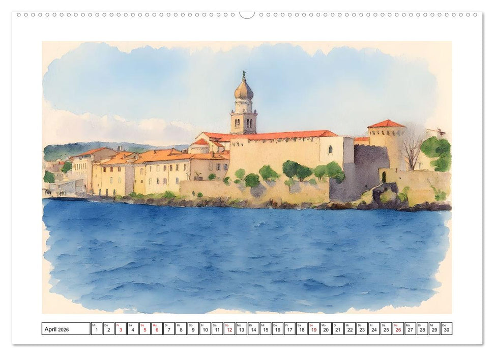 Vielfältiges Urlaubsland Kroatien (CALVENDO Premium Wandkalender 2026)