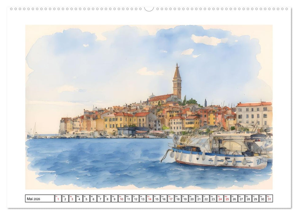 Vielfältiges Urlaubsland Kroatien (CALVENDO Premium Wandkalender 2026)