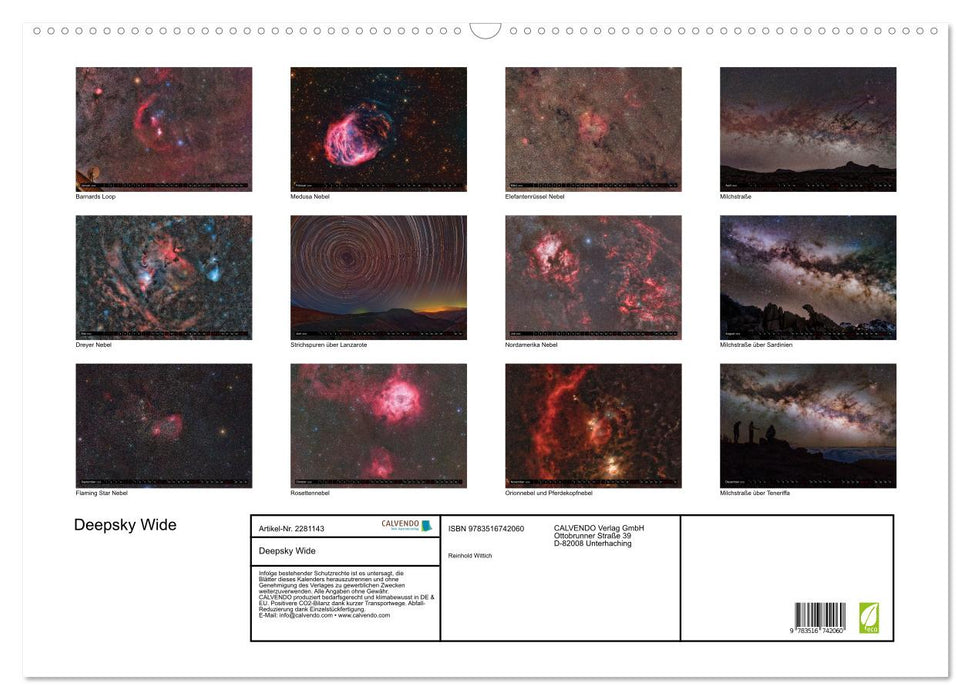 Deepsky Wide (CALVENDO Wandkalender 2026)