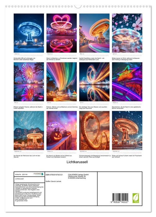 Lichtkarussell (CALVENDO Premium Wandkalender 2026)