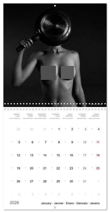The academic nude (CALVENDO Monthly Calendar 2026)