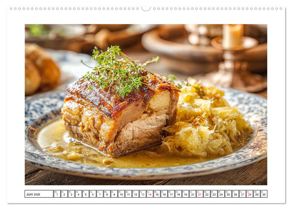Gaumenfreuden. Das wunderschöne Österreich auf dem Teller (CALVENDO Wandkalender 2026)