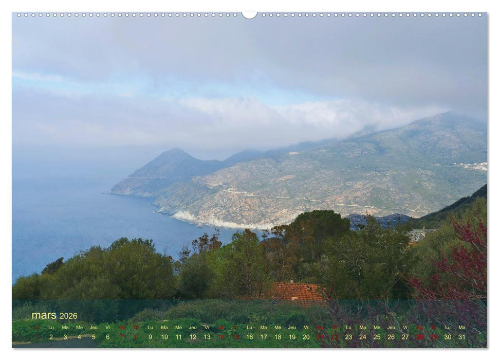 Les balades au Cap Corse (CALVENDO Calendrier mensuel 2026)