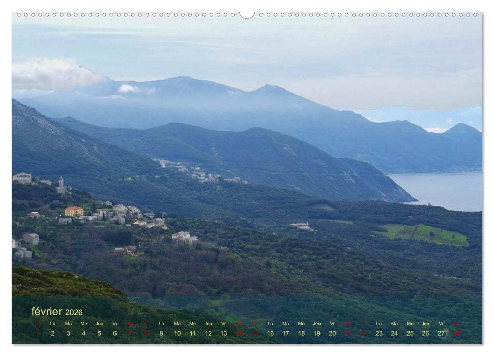 Les balades au Cap Corse (CALVENDO Calendrier supérieur 2026)