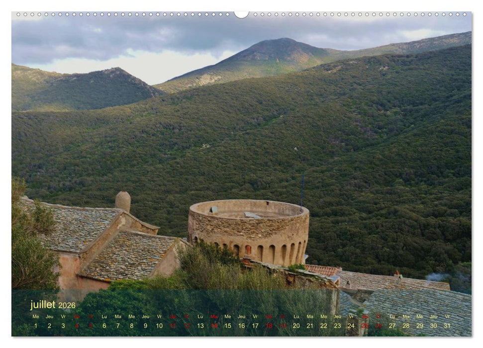 Les balades au Cap Corse (CALVENDO Calendrier supérieur 2026)