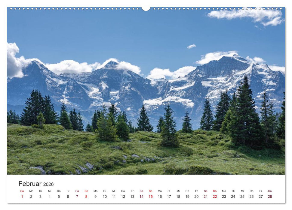 Berner Oberland - Bergwelten (CALVENDO Wandkalender 2026)