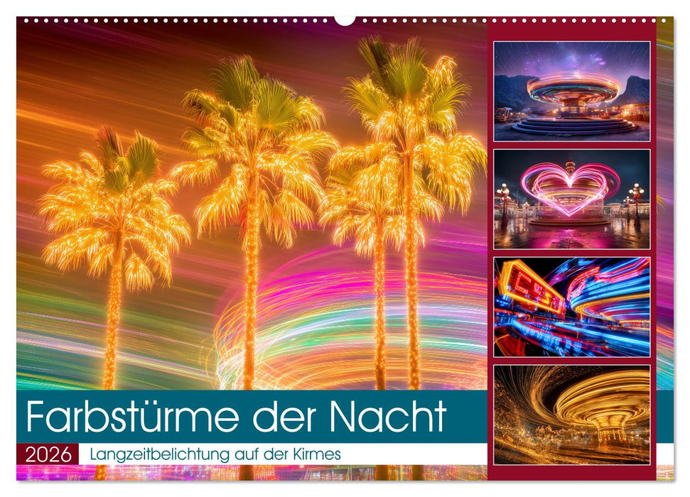 Farbstürme der Nacht (CALVENDO Wandkalender 2026)