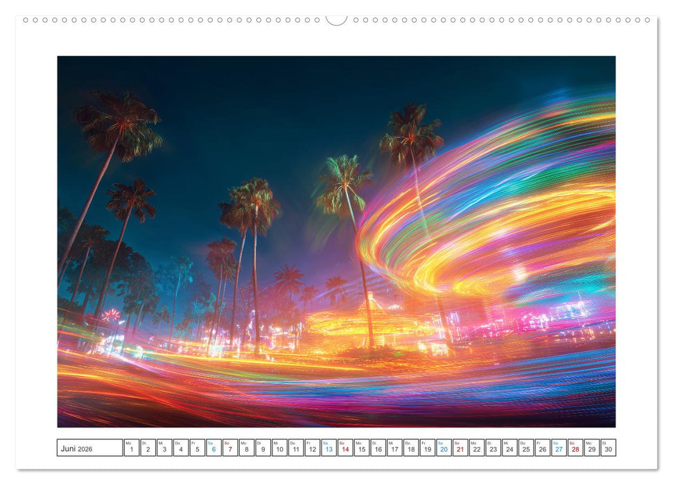 Farbstürme der Nacht (CALVENDO Wandkalender 2026)