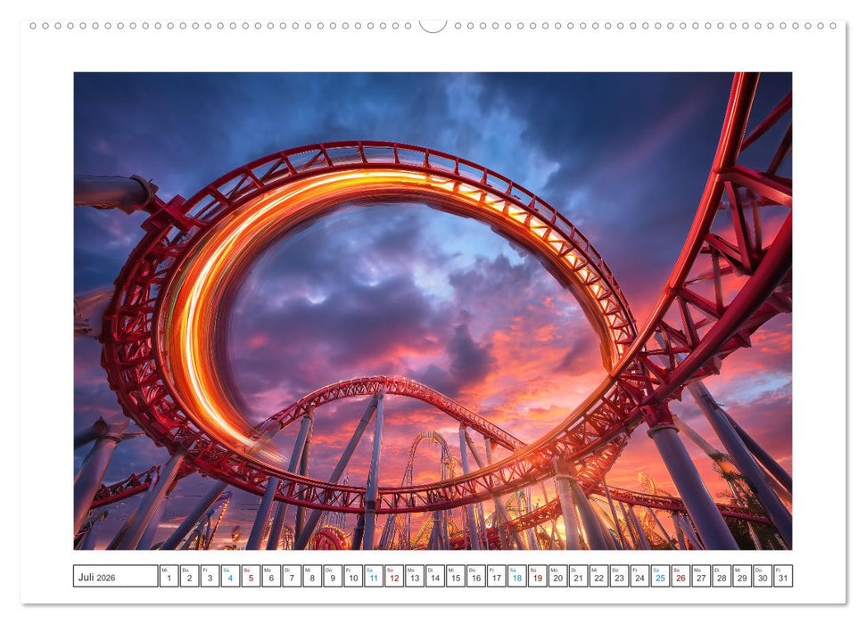 Farbstürme der Nacht (CALVENDO Premium Wandkalender 2026)