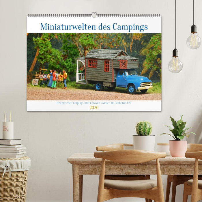 Miniaturwelten des Campings (CALVENDO Wandkalender 2026)