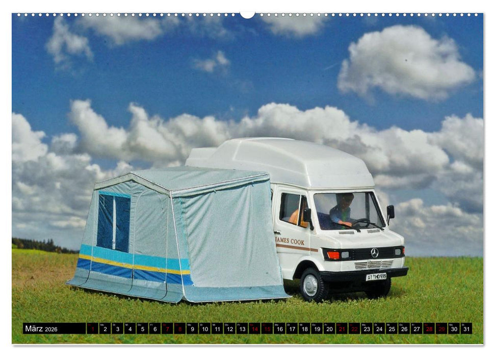Miniaturwelten des Campings (CALVENDO Wandkalender 2026)
