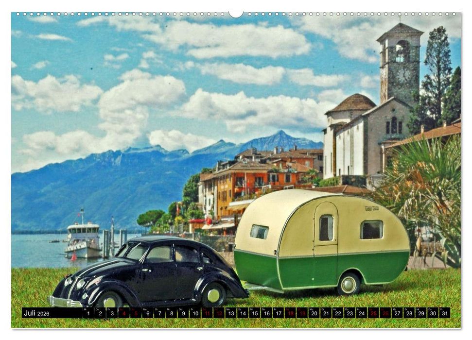 Miniaturwelten des Campings (CALVENDO Premium Wandkalender 2026)