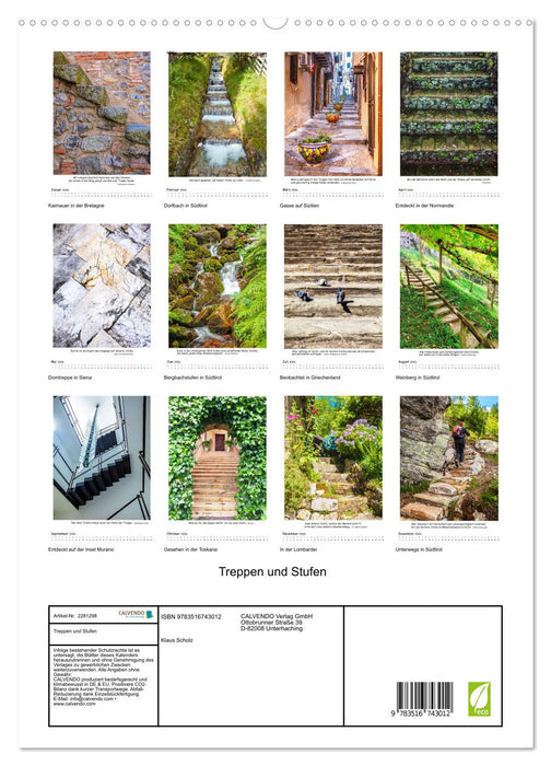 Treppen und Stufen (CALVENDO Premium Wandkalender 2026)