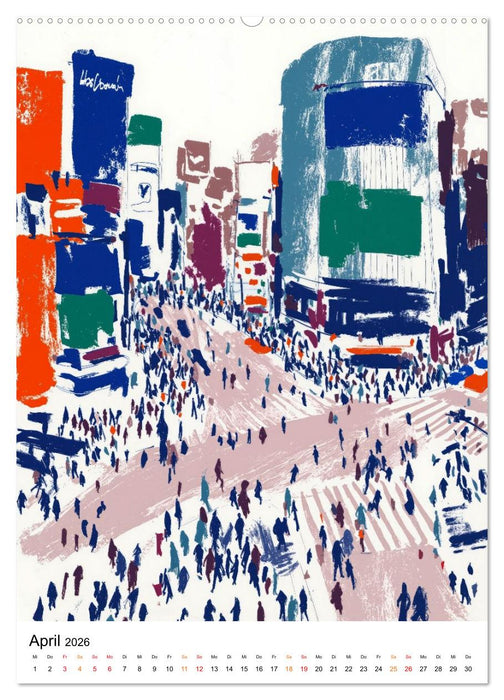 Weltblicke - Städte, Farben, Perspektiven (CALVENDO Wandkalender 2026)