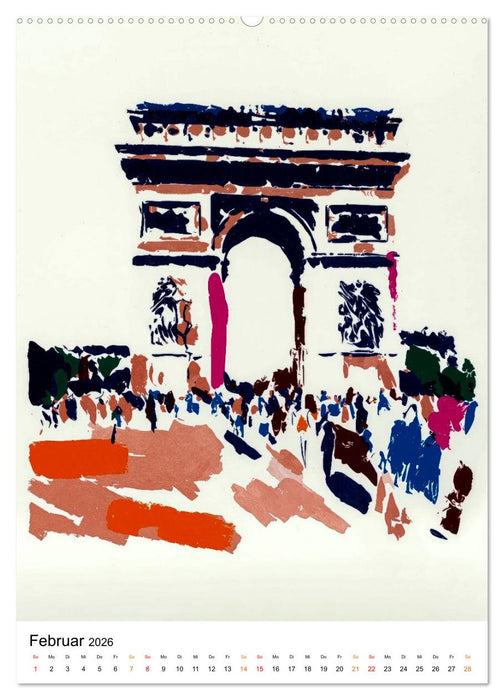 Weltblicke - Städte, Farben, Perspektiven (CALVENDO Premium Wandkalender 2026)