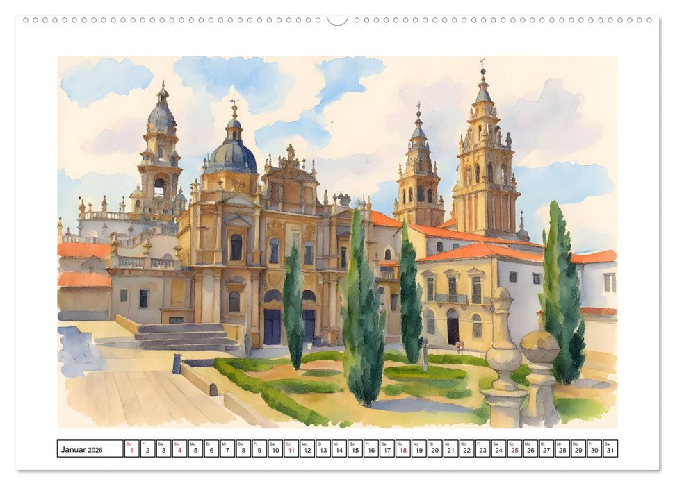 Urlaubsparadies Spanien (CALVENDO Wandkalender 2026)