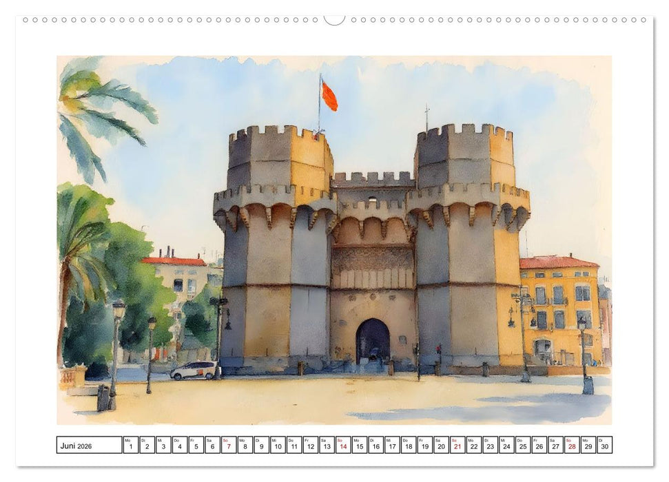 Urlaubsparadies Spanien (CALVENDO Wandkalender 2026)