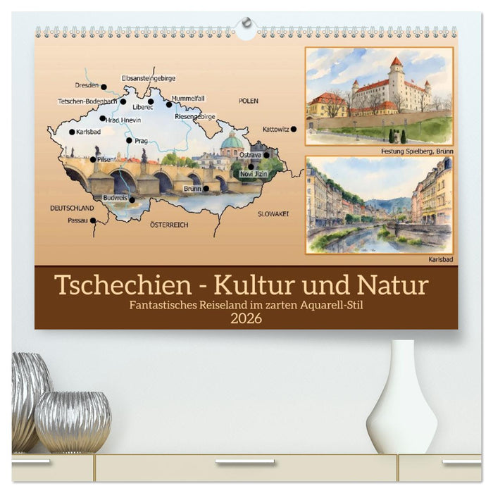Tschechien - Kultur und Natur (CALVENDO Premium Wandkalender 2026)