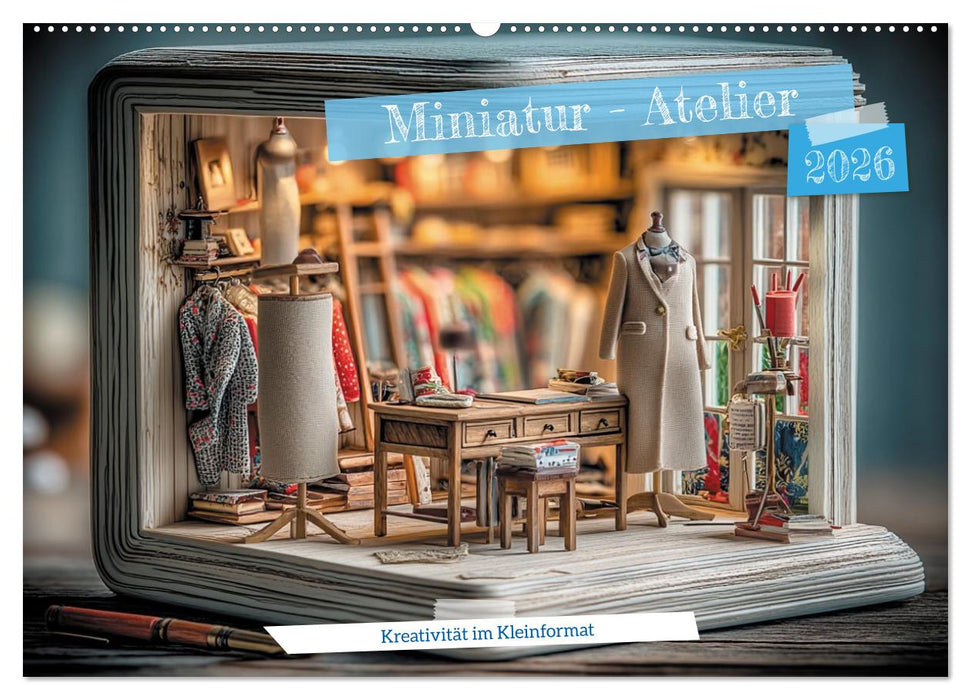 Miniatur - Atelier (CALVENDO Wandkalender 2026)