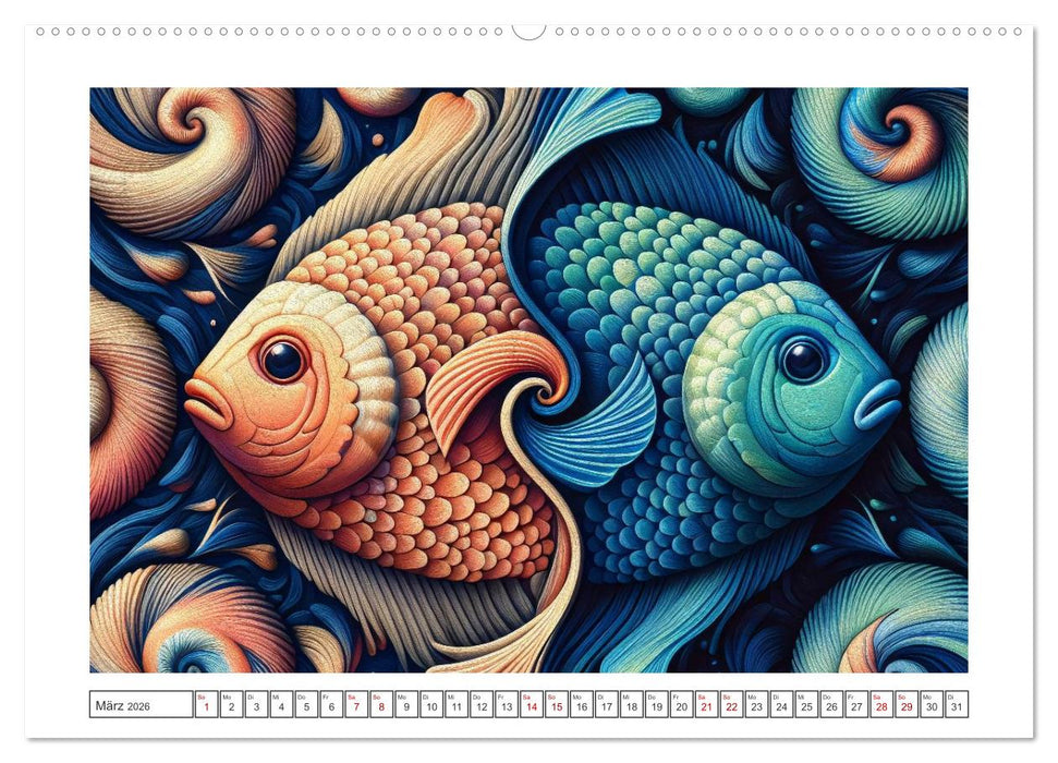 Tierkreisflüstern – Ein Jahr in kosmischen Farben (CALVENDO Wandkalender 2026)