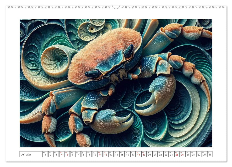 Tierkreisflüstern – Ein Jahr in kosmischen Farben (CALVENDO Premium Wandkalender 2026)