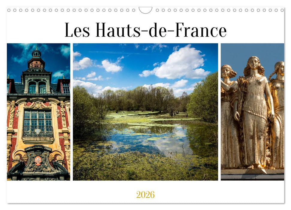 Les Hauts-de-France (CALVENDO Calendrier mensuel 2026)