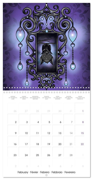 Mythical Gothic Animals (CALVENDO Monthly Calendar 2026)