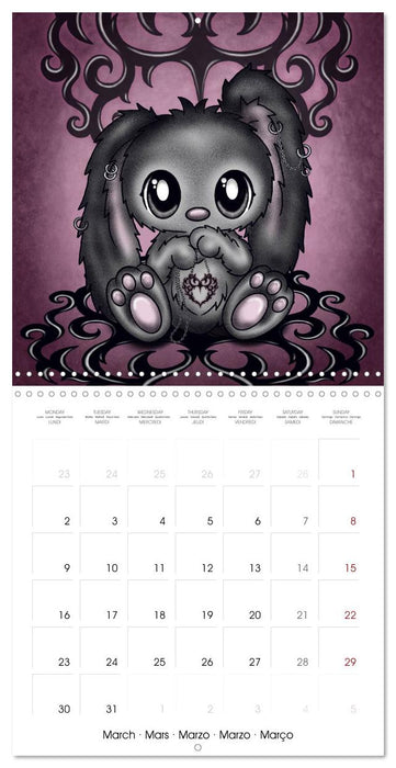 Mythical Gothic Animals (CALVENDO Monthly Calendar 2026)