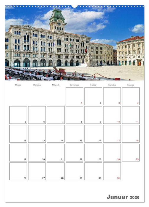 Italiens Schönheit - Terminplaner (CALVENDO Premium Wandkalender 2026)
