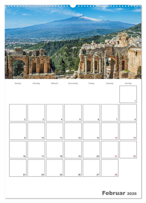 Italiens Schönheit - Terminplaner (CALVENDO Premium Wandkalender 2026)