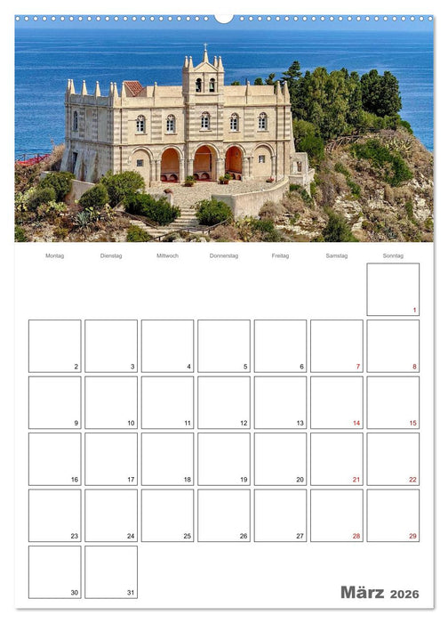 Italiens Schönheit - Terminplaner (CALVENDO Premium Wandkalender 2026)