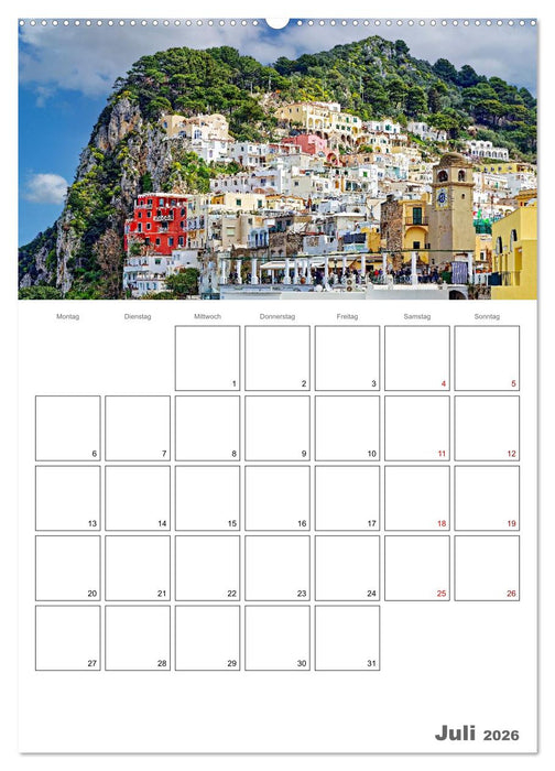 Italiens Schönheit - Terminplaner (CALVENDO Premium Wandkalender 2026)