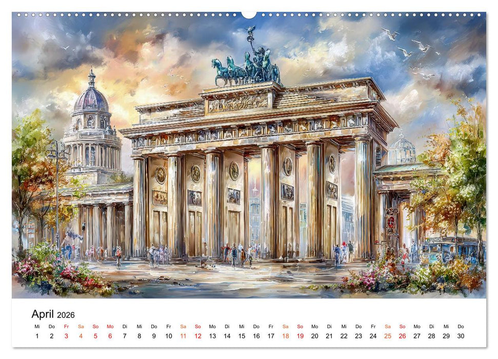 Stadtpoesie in sanften Farben (CALVENDO Wandkalender 2026)