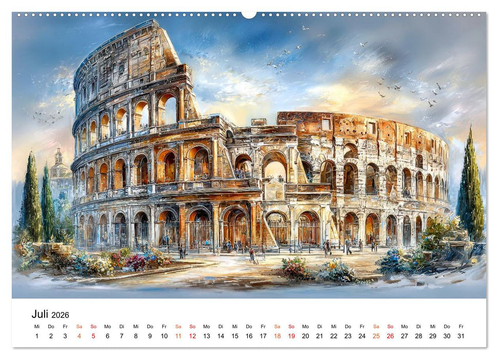 Stadtpoesie in sanften Farben (CALVENDO Premium Wandkalender 2026)