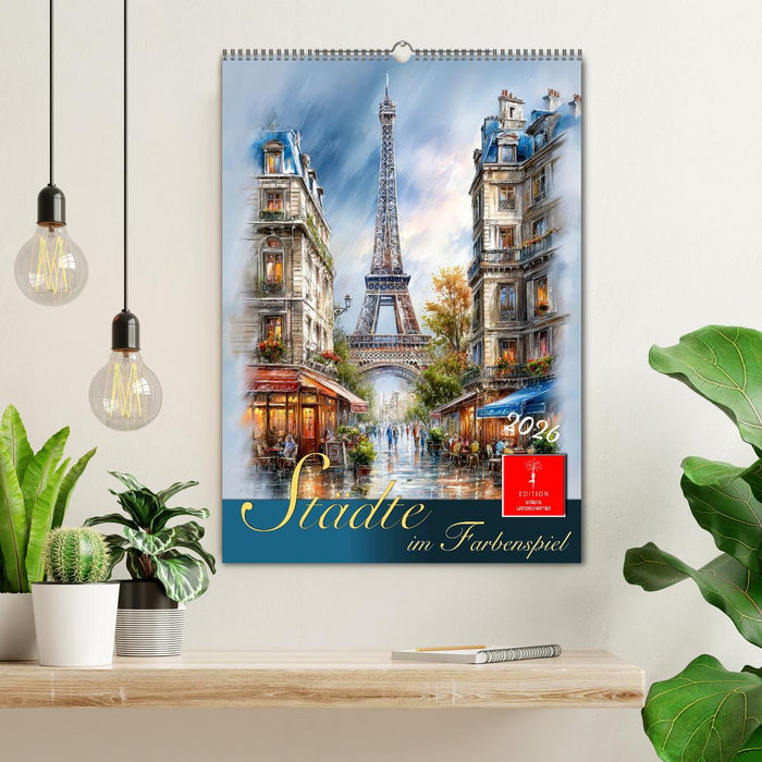 Städte im Farbenspiel (CALVENDO Wandkalender 2026)