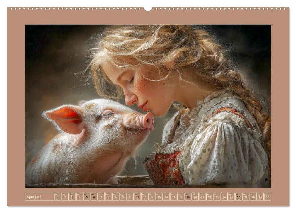 Mensch und Tier. Momente voller Wärme, Vertrauen und Respekt (CALVENDO Wandkalender 2026)