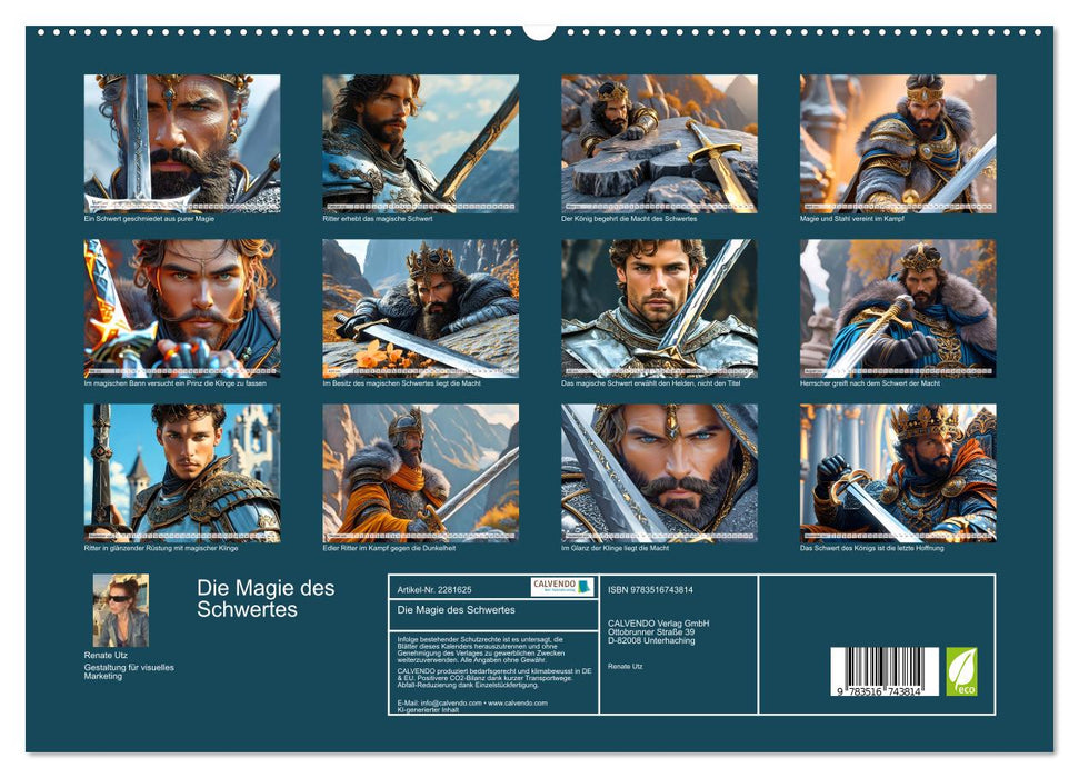 Die Magie des Schwertes (CALVENDO Premium Wandkalender 2026)