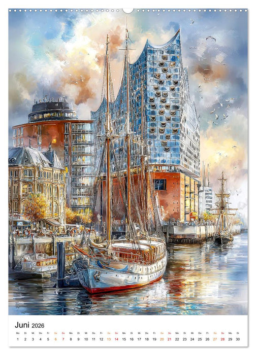 Städte im Farbenspiel (CALVENDO Premium Wandkalender 2026)