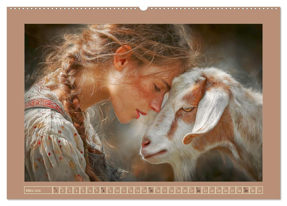 Mensch und Tier. Momente voller Wärme, Vertrauen und Respekt (CALVENDO Premium Wandkalender 2026)