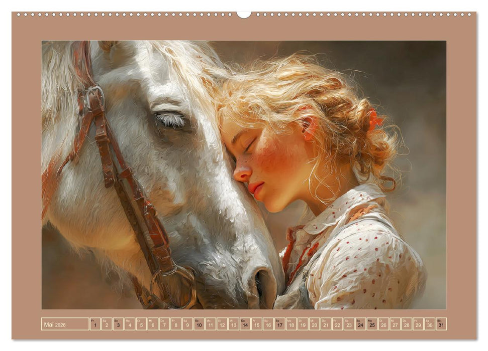 Mensch und Tier. Momente voller Wärme, Vertrauen und Respekt (CALVENDO Premium Wandkalender 2026)