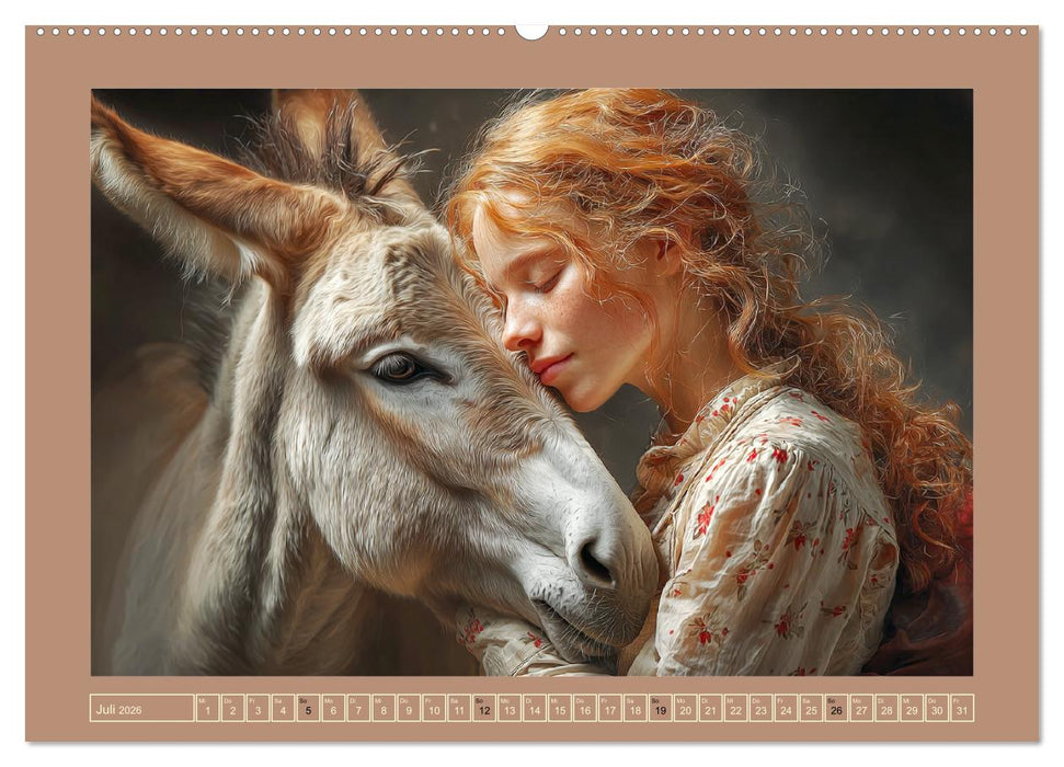 Mensch und Tier. Momente voller Wärme, Vertrauen und Respekt (CALVENDO Premium Wandkalender 2026)