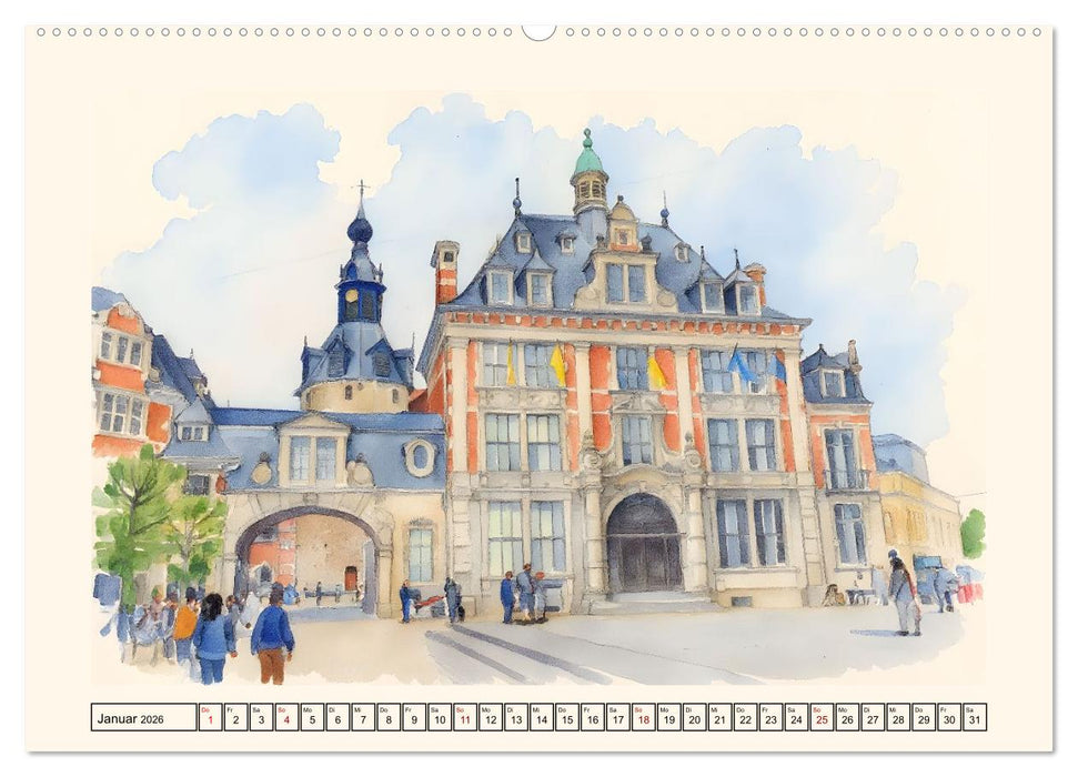 Belgien - absolut sehenswert (CALVENDO Wandkalender 2026)