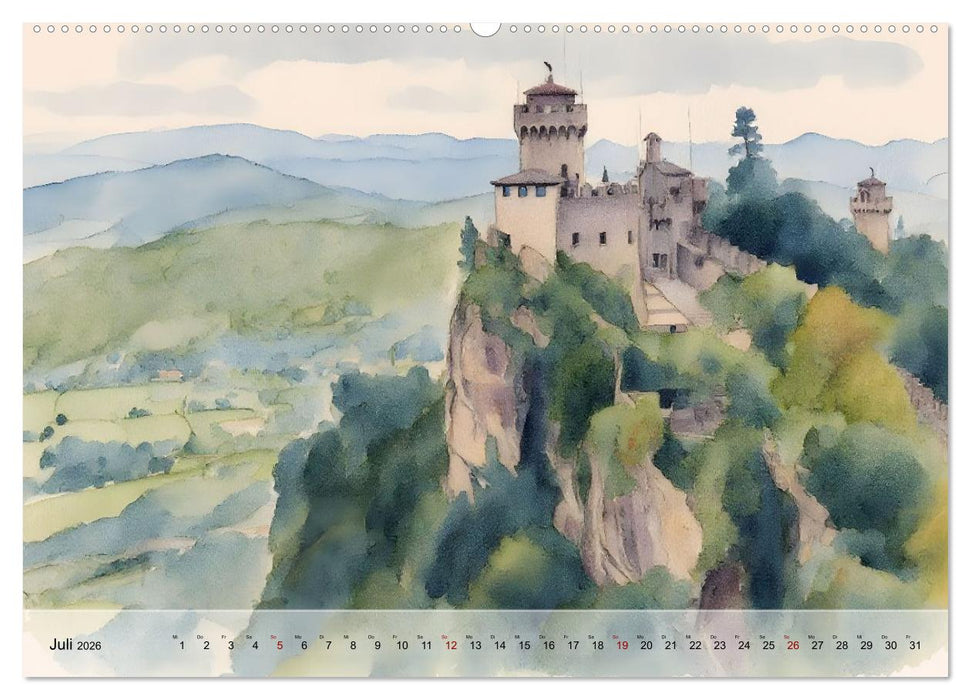 Europas Zwergstaaten im Fokus (CALVENDO Premium Wandkalender 2026)