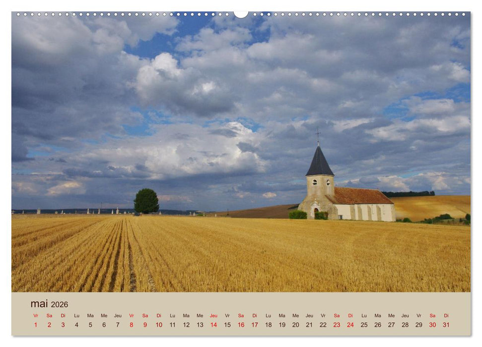 Paysages de l'Yonne (CALVENDO Calendrier mensuel 2026)