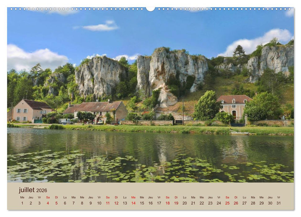 Paysages de l'Yonne (CALVENDO Calendrier supérieur 2026)