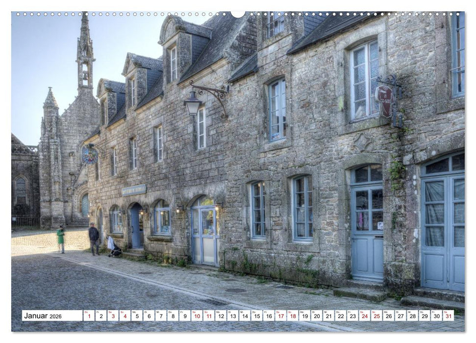 Locronan, ein Highlight in der Bretagne (CALVENDO Wandkalender 2026)