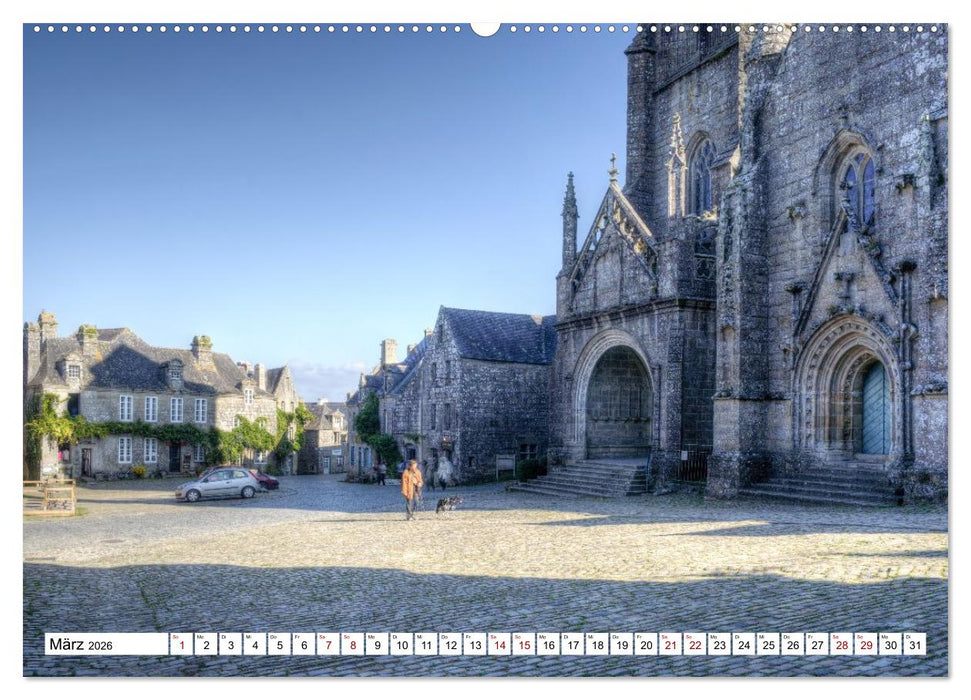 Locronan, ein Highlight in der Bretagne (CALVENDO Wandkalender 2026)