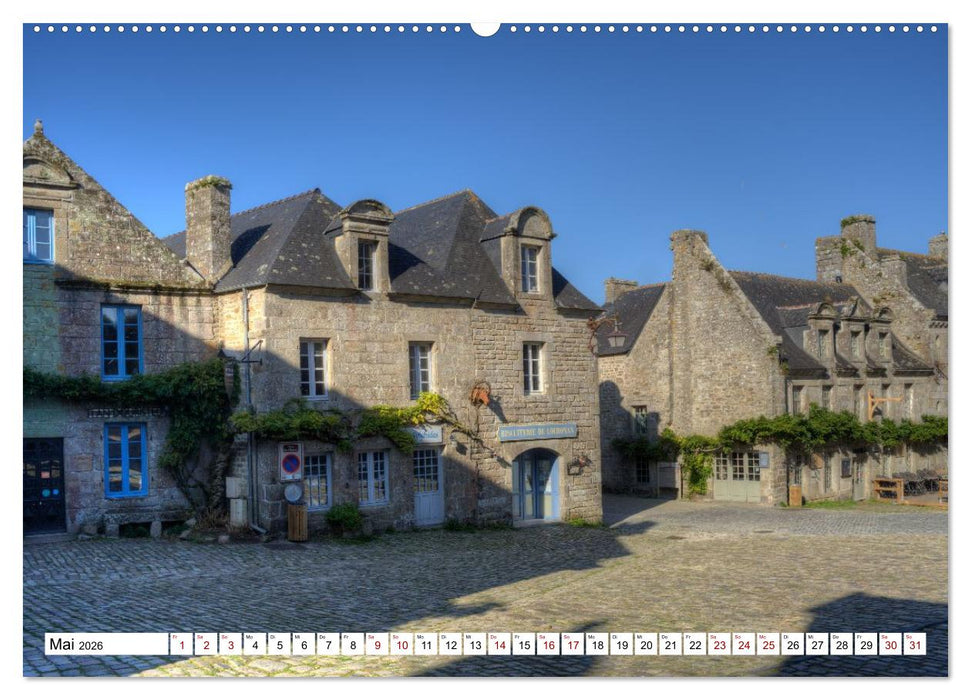 Locronan, ein Highlight in der Bretagne (CALVENDO Wandkalender 2026)