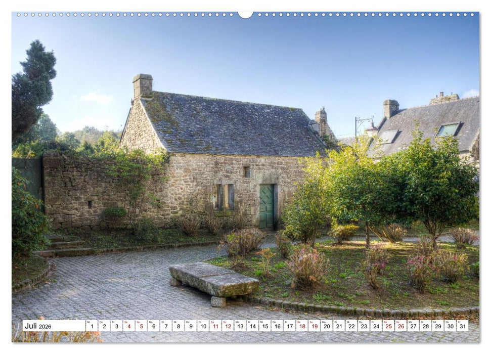 Locronan, ein Highlight in der Bretagne (CALVENDO Premium Wandkalender 2026)
